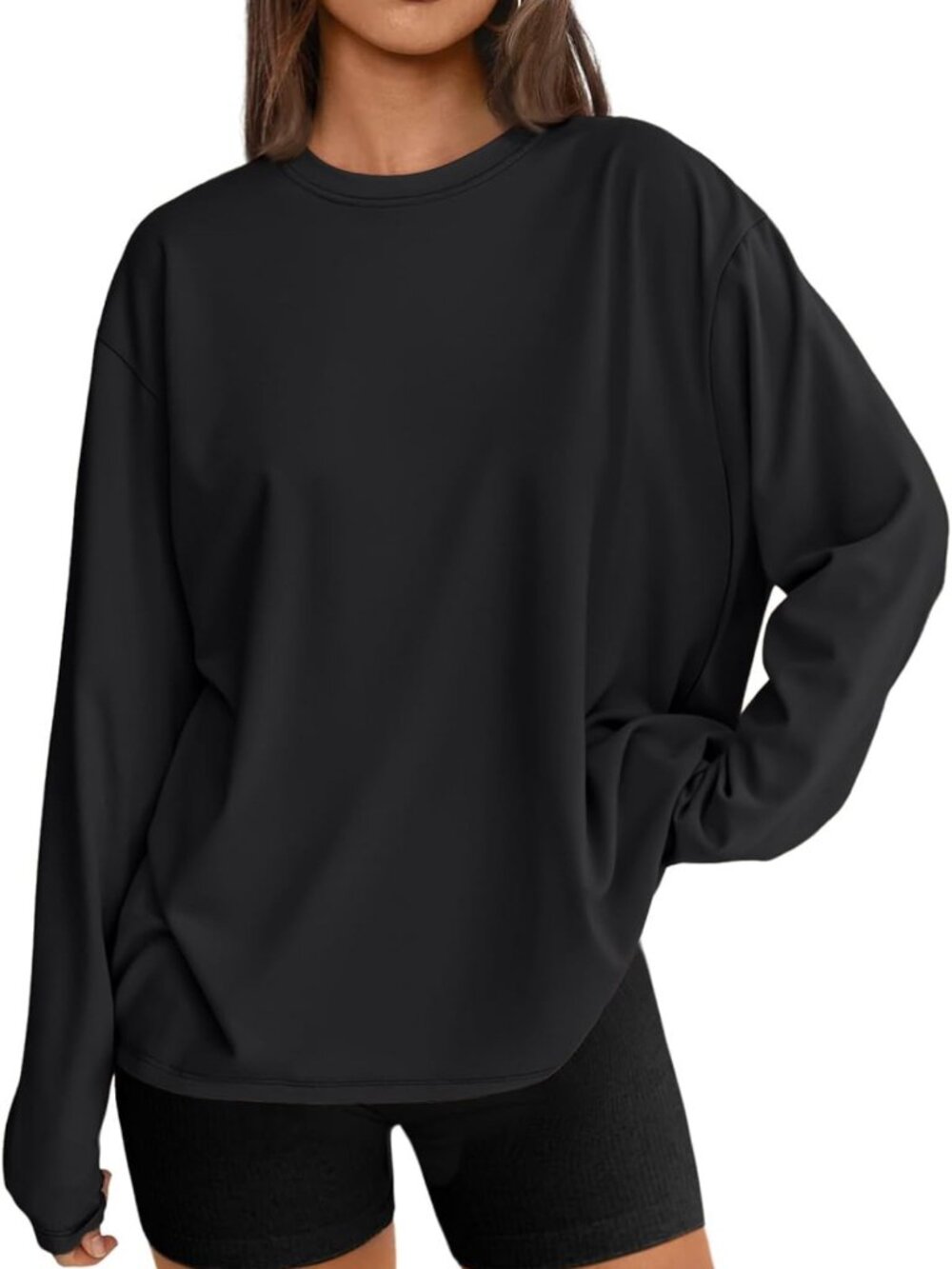 Chic Oversized Long Sleeve Fall Tops for Women | Trendy Basic Tees 2026